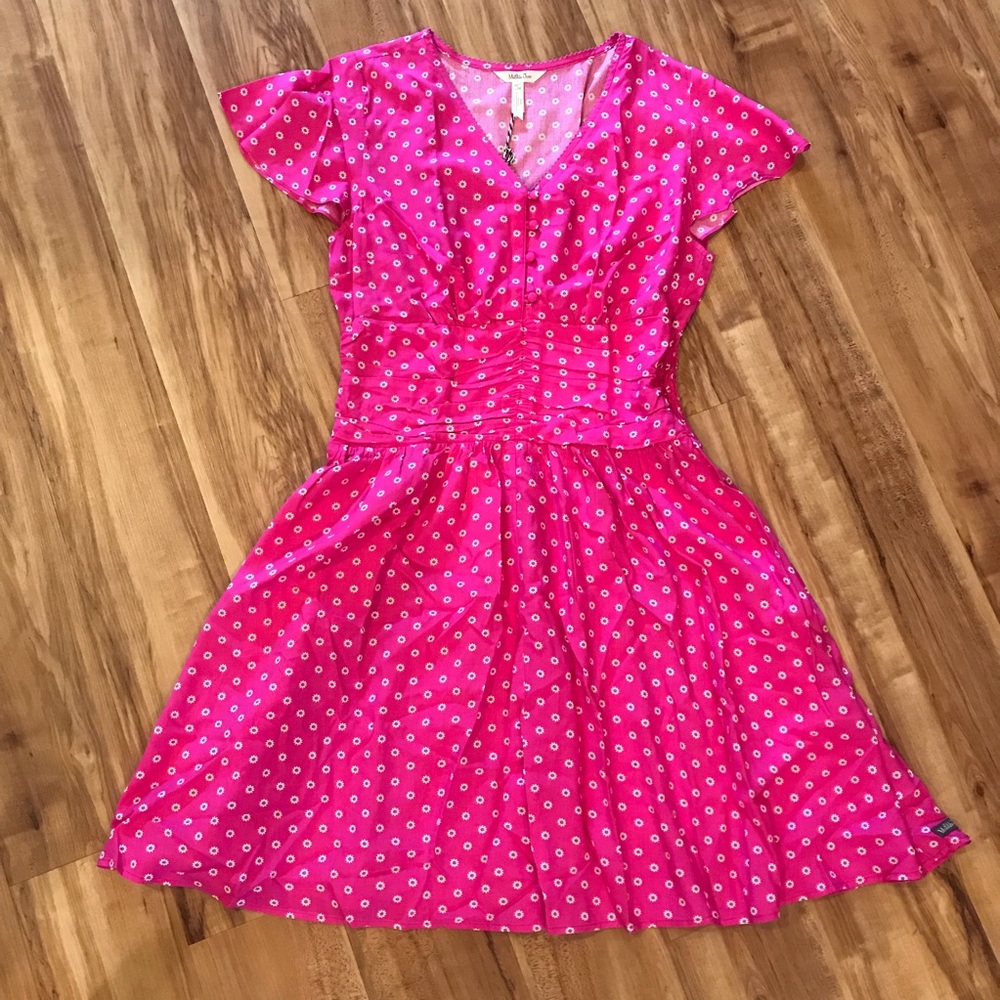 Matilda Jane Pink Polka Dot Dress